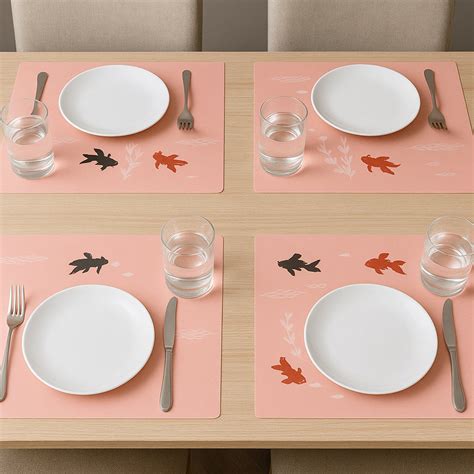 Decorative Dining Table Placemats with Elegant Design (4 Pc / 45x35 Cm ...
