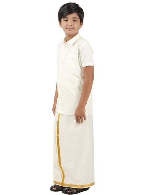Boys Dhotis | Buy Single Layer Pocket Dhoti Online | Ramraj Cotton