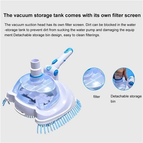 Adjustable Angle Swimming Pool Suction Vacuum Cleaner Head Nylon Brush ...