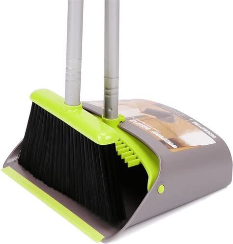 Broom And Dustpan Set Standing Upright Dust Pan Long Handle Lobby 芸能人愛用