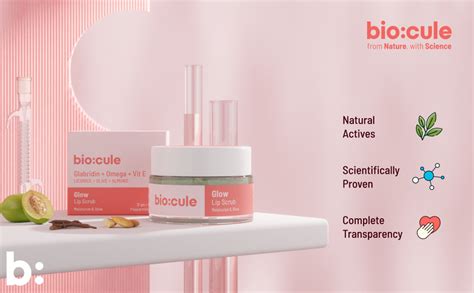 Buy biocule Glow Lip Scrub Balm for Glowing Pink Lips | Exfoliates ...