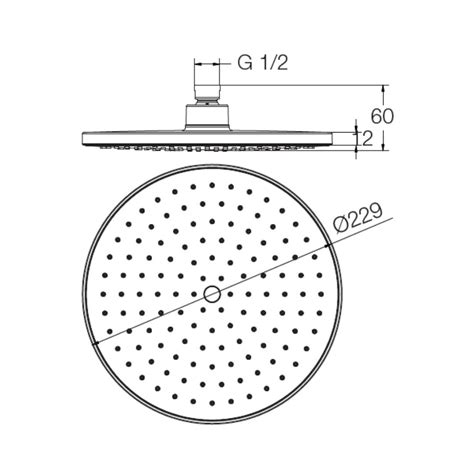 Parryware Single Flow Overhead Showers T9840A1 - Chrome on Decure.in