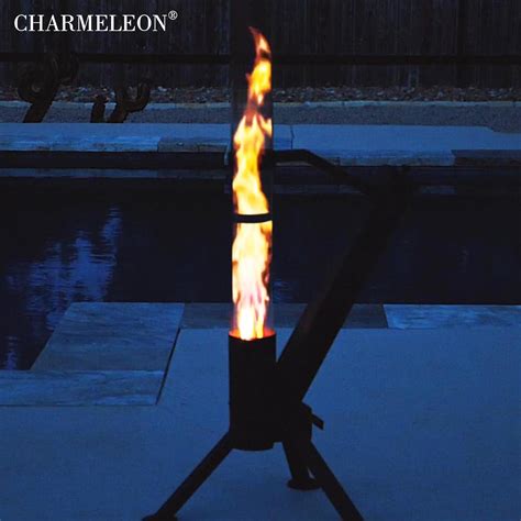 CHARMELEON Wood Pellet Fire Pits for Outside – India | Ubuy