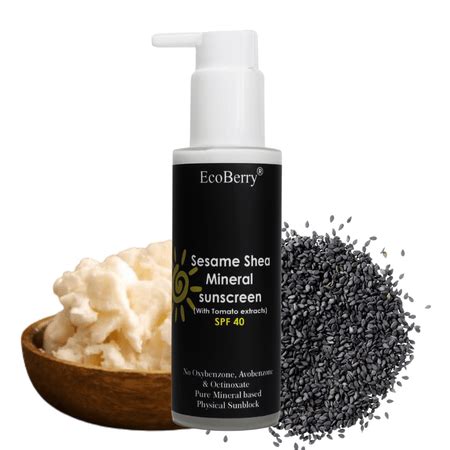 EcoBerry Mineral Sunscreen - Natural Sesame Shea Protection