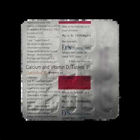 CALSHINE D TABLET 15'S Price, Uses, Side Effects & Substitutes | Medkart