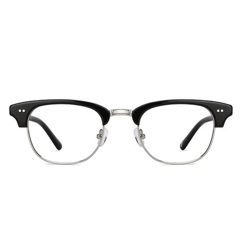 Buy Black Silver Full Rim Clubmaster John Jacobs Supreme Steel JJ ...