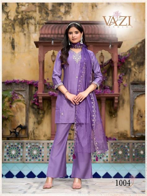 Vazi Bell Bottom Vatican Festive Wear Kurti Bottom With Dupatta