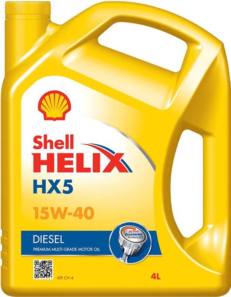 Shell Helix HX5 15W-40 API CH4 Premium Mineral Engine Oil for Diesel ...