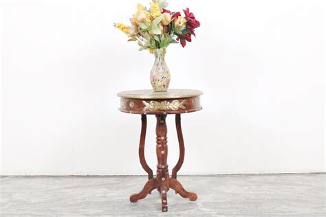 Round Brass Side Table for sale |Offers on New & Second Hand options