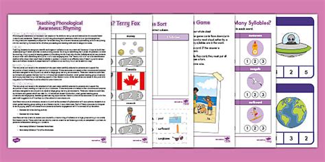 Primary Syllables Activity Pack