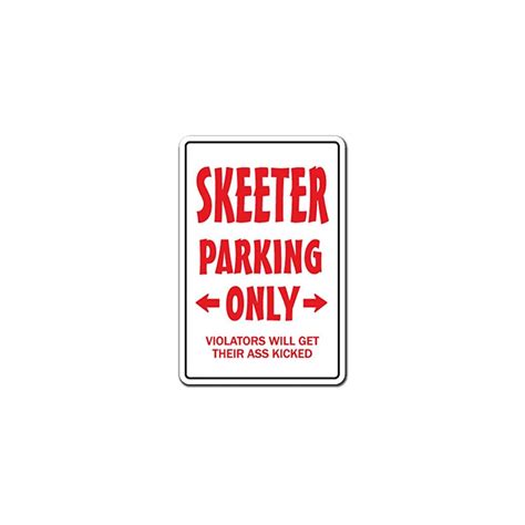SKEETER PARKING Sign redneck hillbilly nickname | Ubuy India