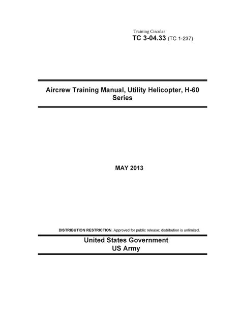 Training Circular TC 3-04.33 (TC 1-237) Aircrew Training Manual ...