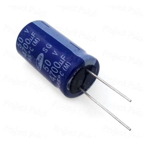 4700uF 50V Electrolytic Capacitor Samwha, 4700uF 50V Radial Electrolytic