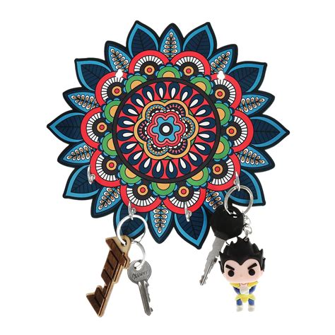 Amazon Brand - Solimo Designer Wooden Key Holders for Home | 4 Hooks ...