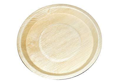 Buy 10 Inch Round Areca Leaf Plates- Pack of 25 Online at Low Prices in ...