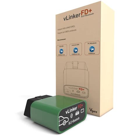 vgate vLinker FD Plus OBD2 Adapter Bluetooth BLE Scanner for FORScan ...