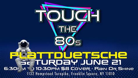 Touch the 80s Summer 2025 PlatTour Begins, Plattduetsche Park, Franklin ...