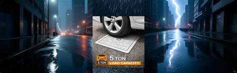 ASP FRP Manhole Cover 5 Ton Load Capacity Heavy-Duty White Drainage ...