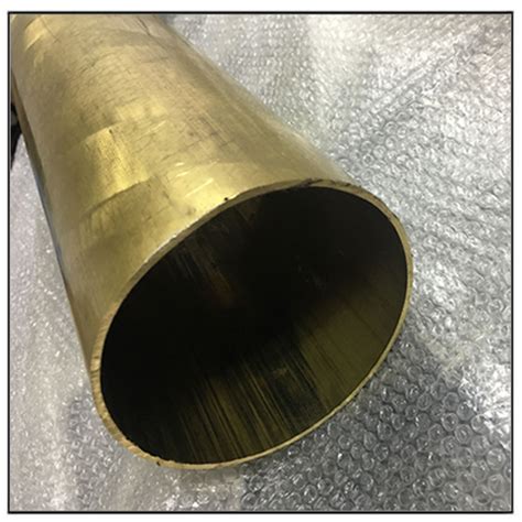BIG BRASS TUBE CUZN37 SIZE 120MM Dia X 2MM THICKNESS - Brass Tubes, Copper Pipes