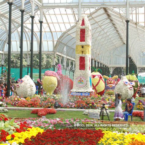 An arrangement during 65th Annual Republic Day flower show, held in ...