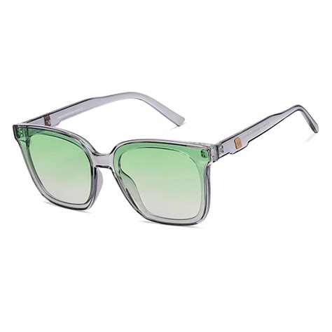 Buy Grey Transparent Green Gradient Full Rim Square Vincent Chase Style ...