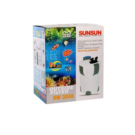 SUNSUN HW-304B External Canister Filter with UV Sterilizer – Up to 568L ...