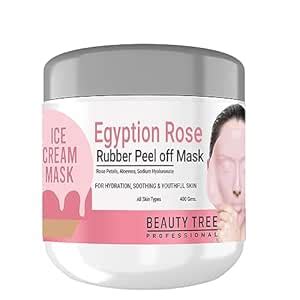 Buy BEAUTY TREE Egyptian rose Rubber Peel Off Mask for face 400 gms ...