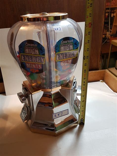 LARGE GUMBALL MACHINE (DUAL-WITH CONTENTS)