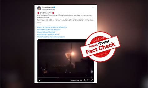 Fact Check: Old video falsely shared as Hamas rocket misfire on Gaza ...