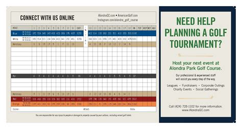 View Scorecard - Alondra Park Golf Course | Alondra Park Golf Course