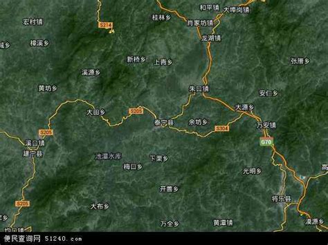 泰宁县地图 - 泰宁县卫星地图 - 泰宁县高清航拍地图