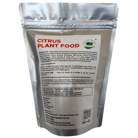 Green Dews Fertilizer For Lemon Plant Organic Granules To Boost More F