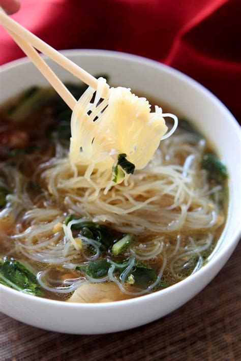 Easy Asian Rice Noodle Soup Recipe | Deporecipe.co