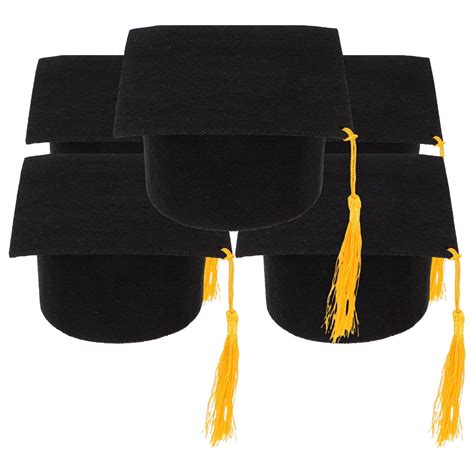 Masteelf 5pcs Miniature Graduation Caps Decorations Bachelor Hats Small ...