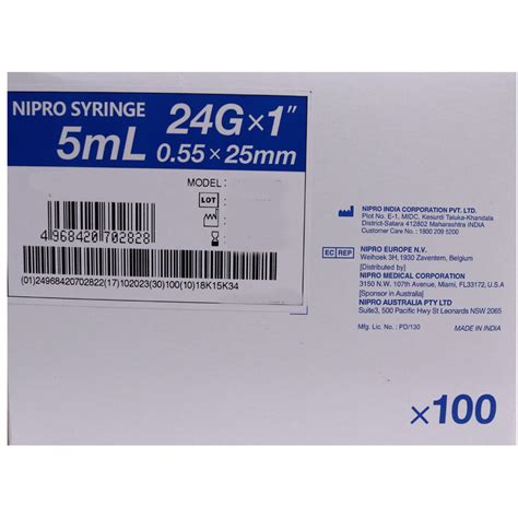 Syringe 5 Ml W/N. (Nipro) Price, Uses, Side Effects, Composition ...