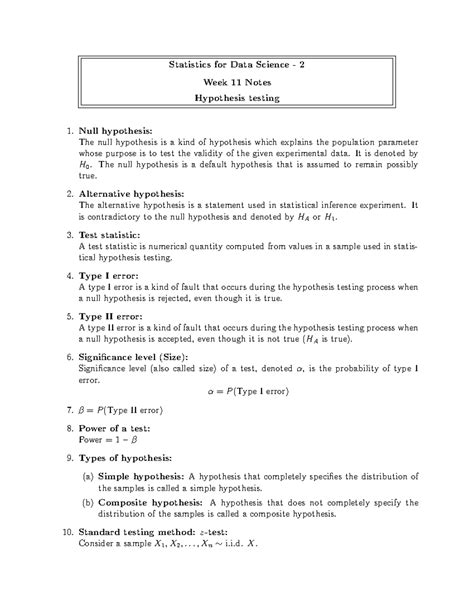 W11 May2022 - week - 11 - Statistics for Data Science - 2 Week 11 Notes ...