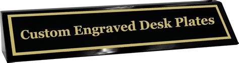 Custom Desk Name Plate | Gold Aluminum Engraved India | Ubuy