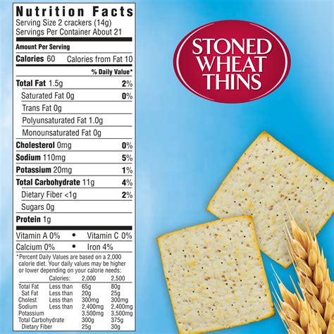 Wheat Thins Ranch Nutrition Facts at Mary Greenwell blog