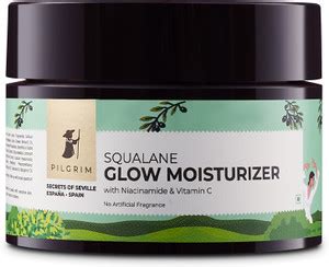 Pilgrim Squalane Vitamin C & Niacinamide Glow Moisturizer For Dry Skin ...