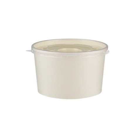 White Paper Soup Bowl - Disposable soup bowl with Lid – hotpackwebstore.com