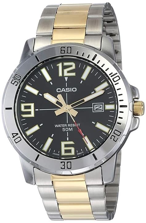 Casio Analog Black Dial Men's Watch-MTP-VD01SG-1BVUDF (A1735) : Amazon ...