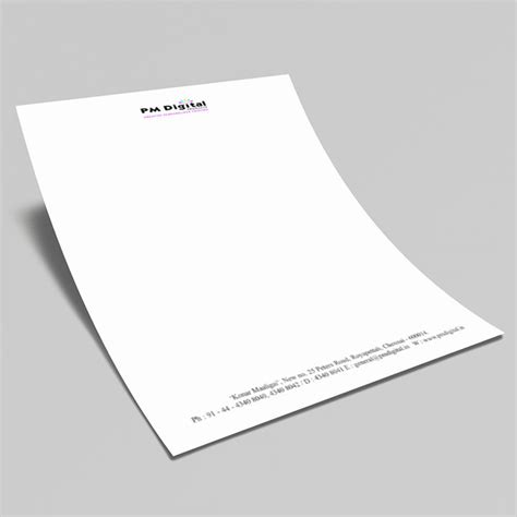 Business Letterheads | Professional Printing by PM Digital Letterhead ...