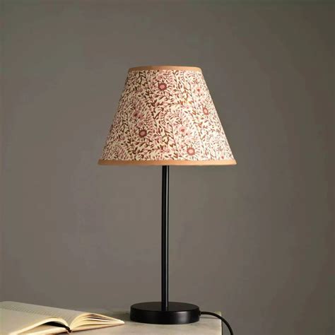 Buy Nordic Night Table Lamp - Indian Block Printing Technique, Made ...