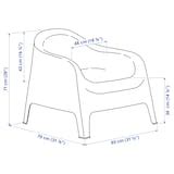 SKARPÖ armchair, outdoor, white - IKEA