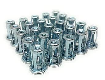 Metal Magery 25 Steel Large Flange Short Jack Nuts 10-24 Qty: 25 ...