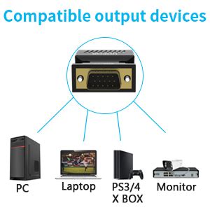 Buy VGA to HDMI Adapter with Audio, PC VGA Source Output to TV/Monitor ...