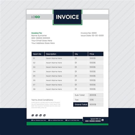 Invoice Design Excel 的图像结果