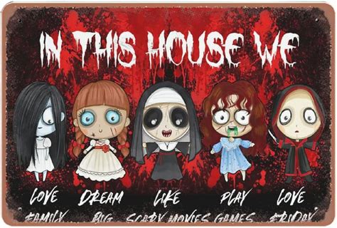 DAIERCY Family Halloween Metal Tin Sign - Horror Movie, India | Ubuy