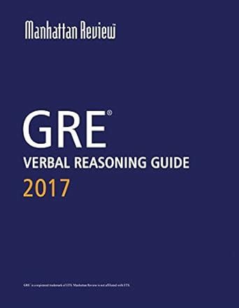 Buy Manhattan Review GRE Verbal Reasoning Guide Book Online at Low ...