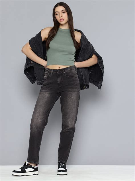Women's 80s Mom Black Loose Fit Mid Rise Jeans – Levis India Store